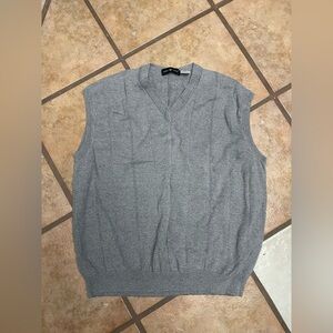 Classic V-Neck Gray Sweater Vest